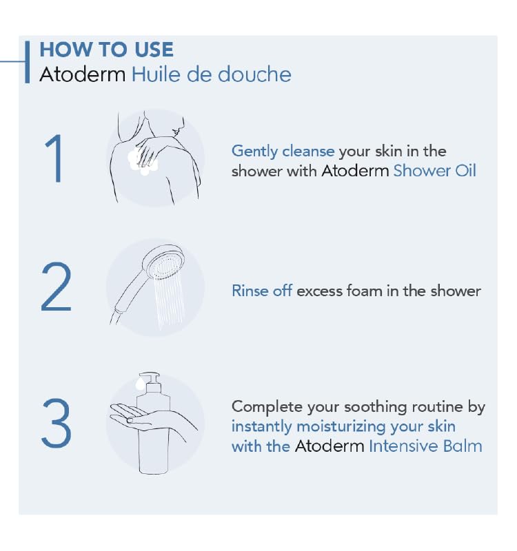 Bioderma - Atoderm - Cleansing Oil - Face And Body Cleansing Oil - Soothes Discomfort - Cleansing Oil For Very Dry Sensitive Ski