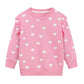 Little Girls Pink Love Heart Shirts Toddler Long Sleeve Sweatshirts Valentines Day Pullover Active Tops 5T