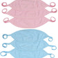 Tobeinstyle Babies' 6-Pack Comfortable Newborn Baby Belly Binder Umbilical Cord Band - Pink/Blue - One Size