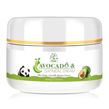AOAO Avocado Kids Daily Moisturizer Cream, Gently Hydrates Dry, Sensitive Skin for Baby & Kids Face and Body, Natural Oat & Cent