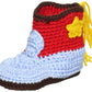 Jefferies Socks Baby-Boys Newborn Cowboy Boot Bootie, Red, Newborn