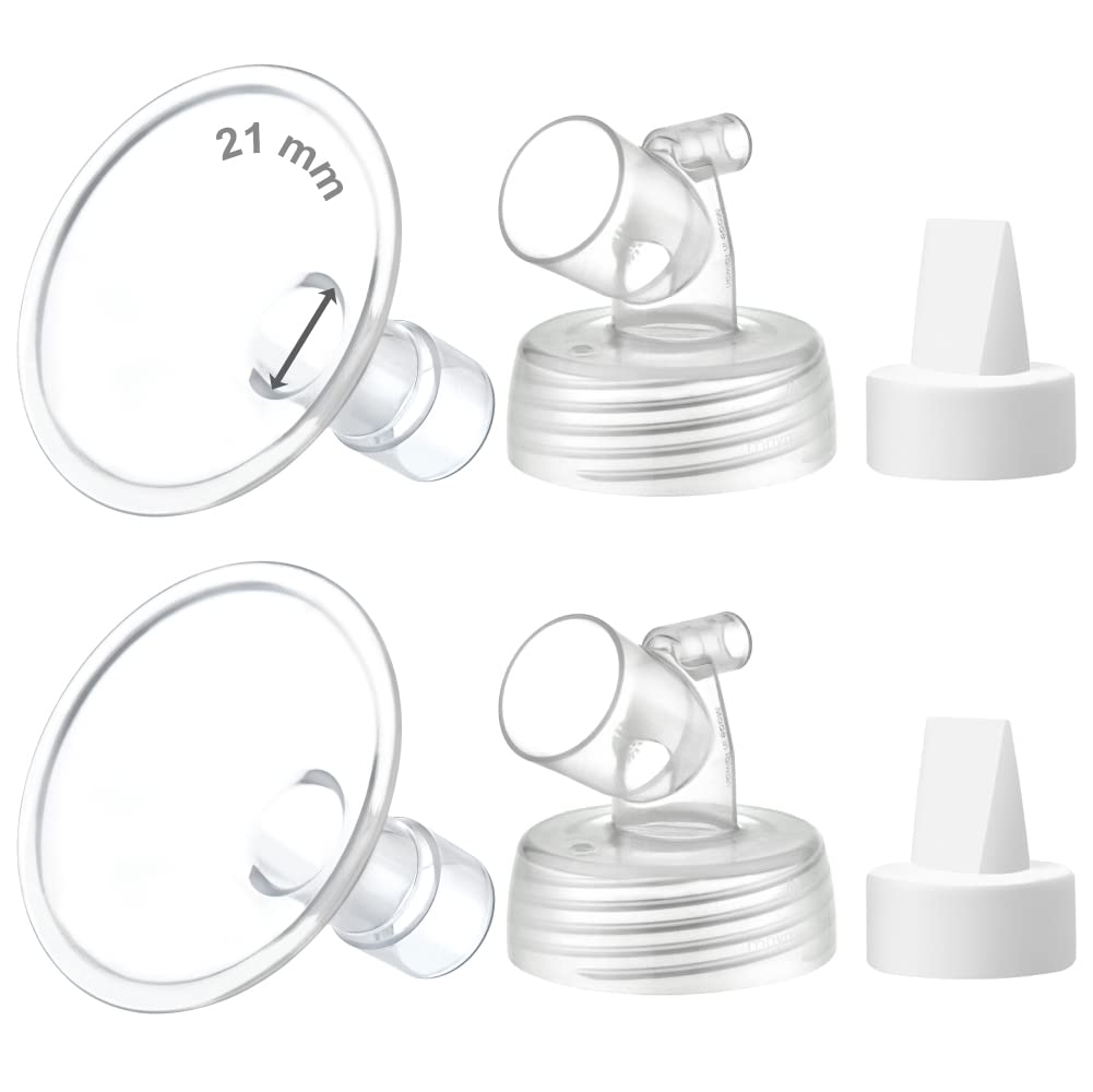 Maymom Myfit Flange Set 21Mm Shield Widemouth Connector Duckbill Compatible W Spectra S2 Spectra S1 Pump Not Original Spectra S2