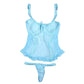 Babydoll With G String Blue Large