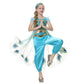 Dressy Daisy Arabian Princess Costume With Headband Halloween Party Fancy Dress Up Belly Dance Wear Outfit For Toddler Girls Siz
