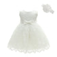 Moon Kitty Baby Girls Embroideries Baptism Dresses Christening Special Occasions Gown For Baby Girl White 12M(10-14Months)