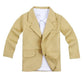 Tjtjxrxr Toddler Baby Boys Gentleman 3 Pieces Shirt+Jacket+ Jeans Wedding Infant Pants Clothing Sets (2-3Years, Khaki)