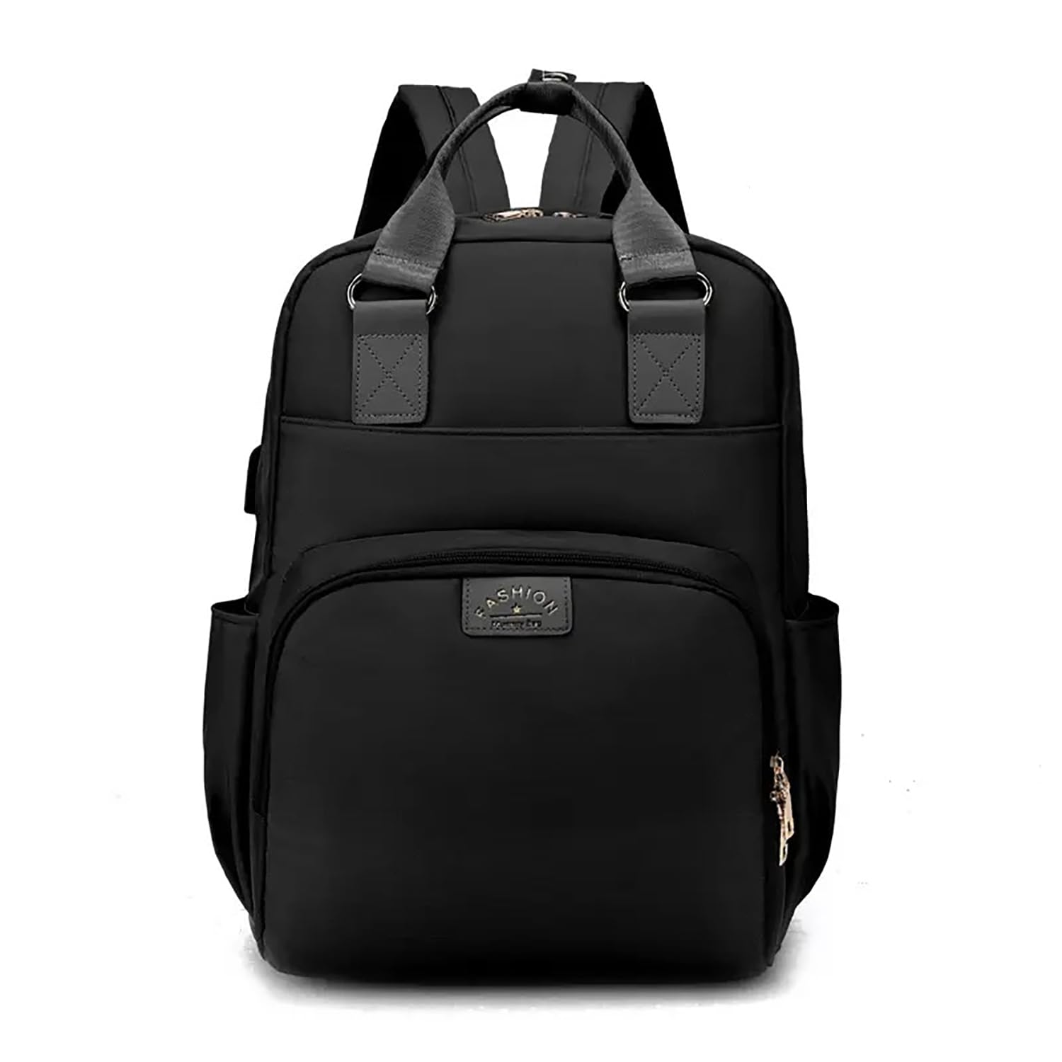 House Of Quirk Baby Diaper Bag Maternity Backpack With Usb Charging Port Easy To Travel Unisex ((Black))