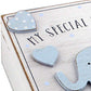 Oaktree Gifts Baby Boy Wooden Memories Keepsake Box Vintage Style