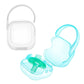 Laneyli Pacifier Case Cube (2 Pack, Clear, Blue)