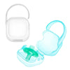 Laneyli Pacifier Case Cube (2 Pack, Clear, Blue)