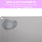 Silicone Placemats For Kids Baby Toddler, Non-Slip Portable Placemats For Dining Table, Heat Resistant, Washable, 2 Pack Baby Fo