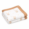 Baby Blankets Newborn | 100% Muslin Cotton Blanket for New Born Baby 05 Years | 100x100cm Soft Lightweight All Season AC Blanke