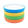 Elk And Friends Kids 7.8    Porcelain White Plates With Silicone Sleeves | Divided Plates | Suitable For Kids/Toddlers | Microwa