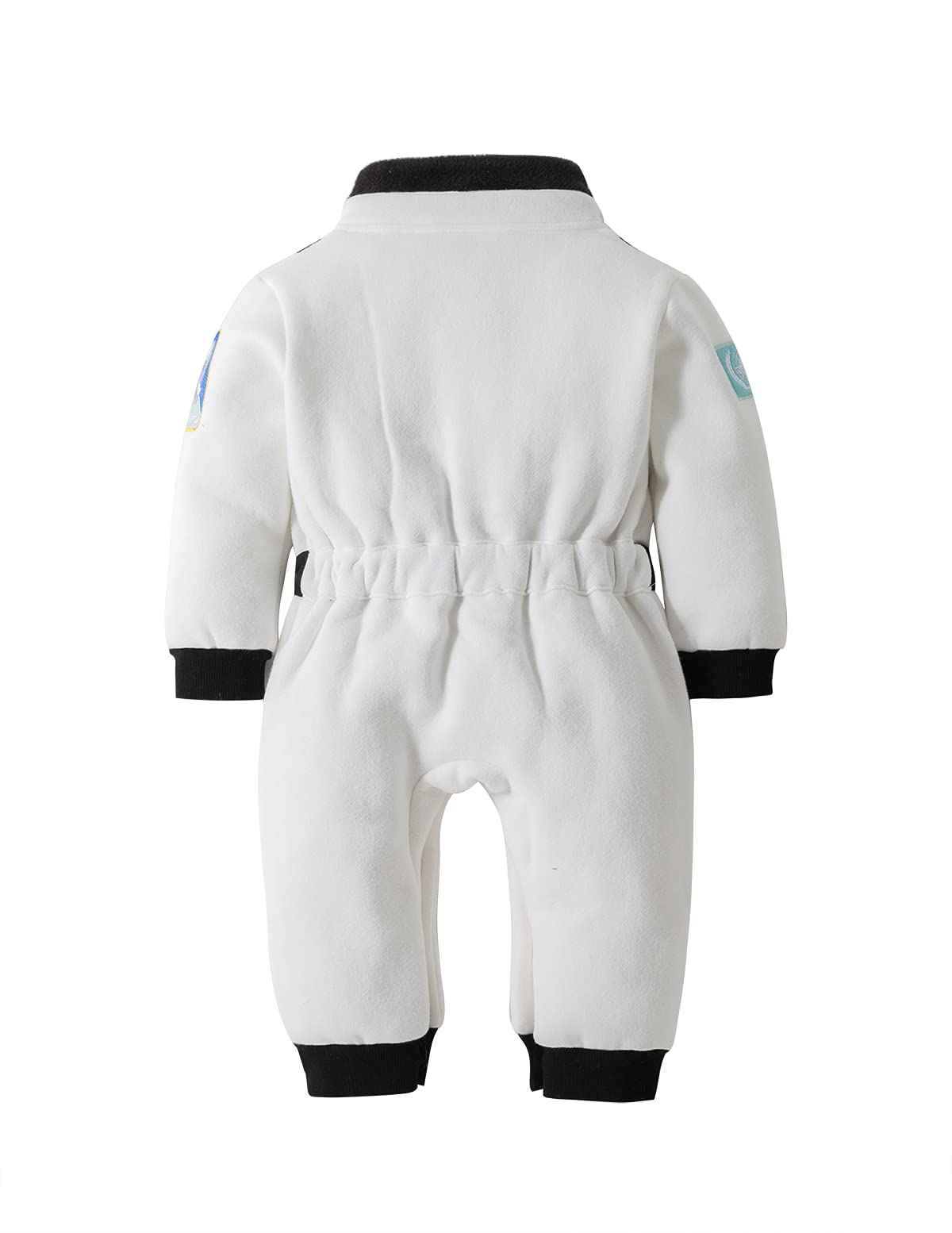 Lxkikmm Baby Toddler Boy Astronaut Costume Space Suit Cosplay Party Jumpsuit Halloween Rompers,White 18-24 Months