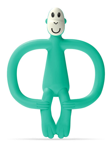 Matchstick Monkey Silicone Teether & Gel Applicator - Silicone Baby Teether, Easy-to-Grip, BPA-Free, Supports Self-Soothing & Ea