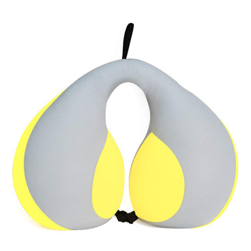 Moob Kids Travel Pillow For Car Seat Kids U-Shape Travel Neck Pillow Support Children Stroller Pillow Grey Yellow