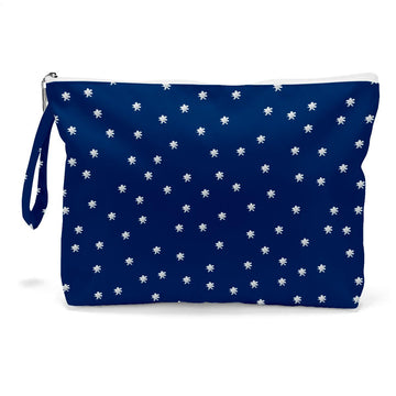 Fokongna Travel Makeup Bag - Zipper Pouch for Women, Sister, Friends - Beach, Pool, Yoga, Gym Clothes, Swimsuit, Diapers - Ocean