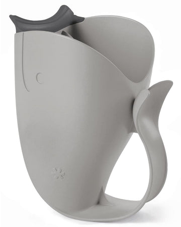 Skip Hop Baby Bath Rinse Cup, Moby Tear-Free Waterfall Rinser, Grey