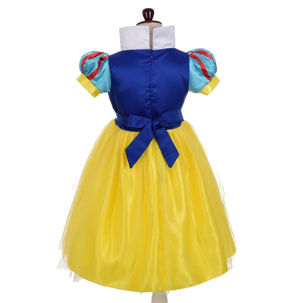Dressy Daisy Toddler Little Girls' Princess Costume With Accessories Fancy Dresses Up Halloween Party With Gold Threads Size 4T