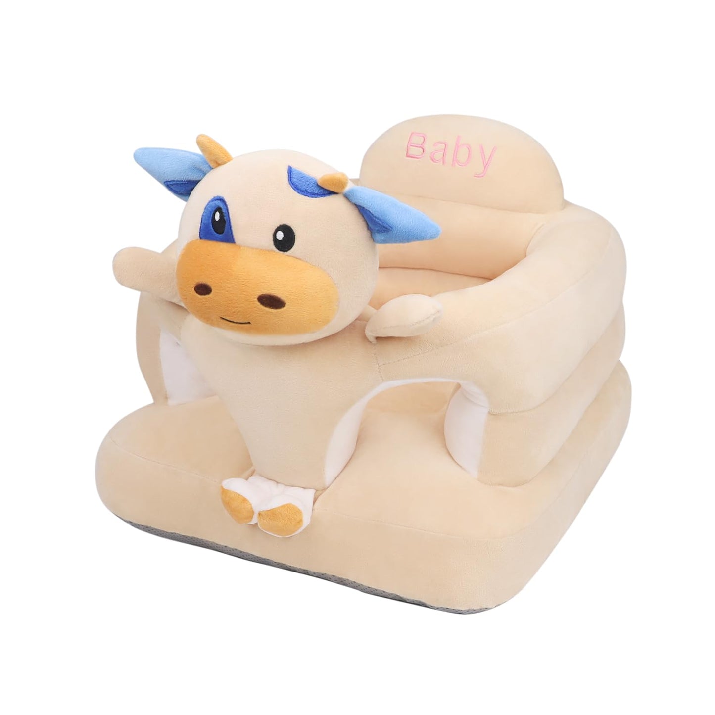 vocheer Sit Me Up Floor Seat for Baby Chair for Sitting Up Support Seat Sofa Plush Animal Shaped Baby Learning to Sit Chair for 