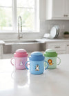 Ansawi Baby Stainless Steel Sipper Cup 350ml with Handles | BPA Free | Leak Proof Toddler Training Cup | Food Grade Steel Inner 