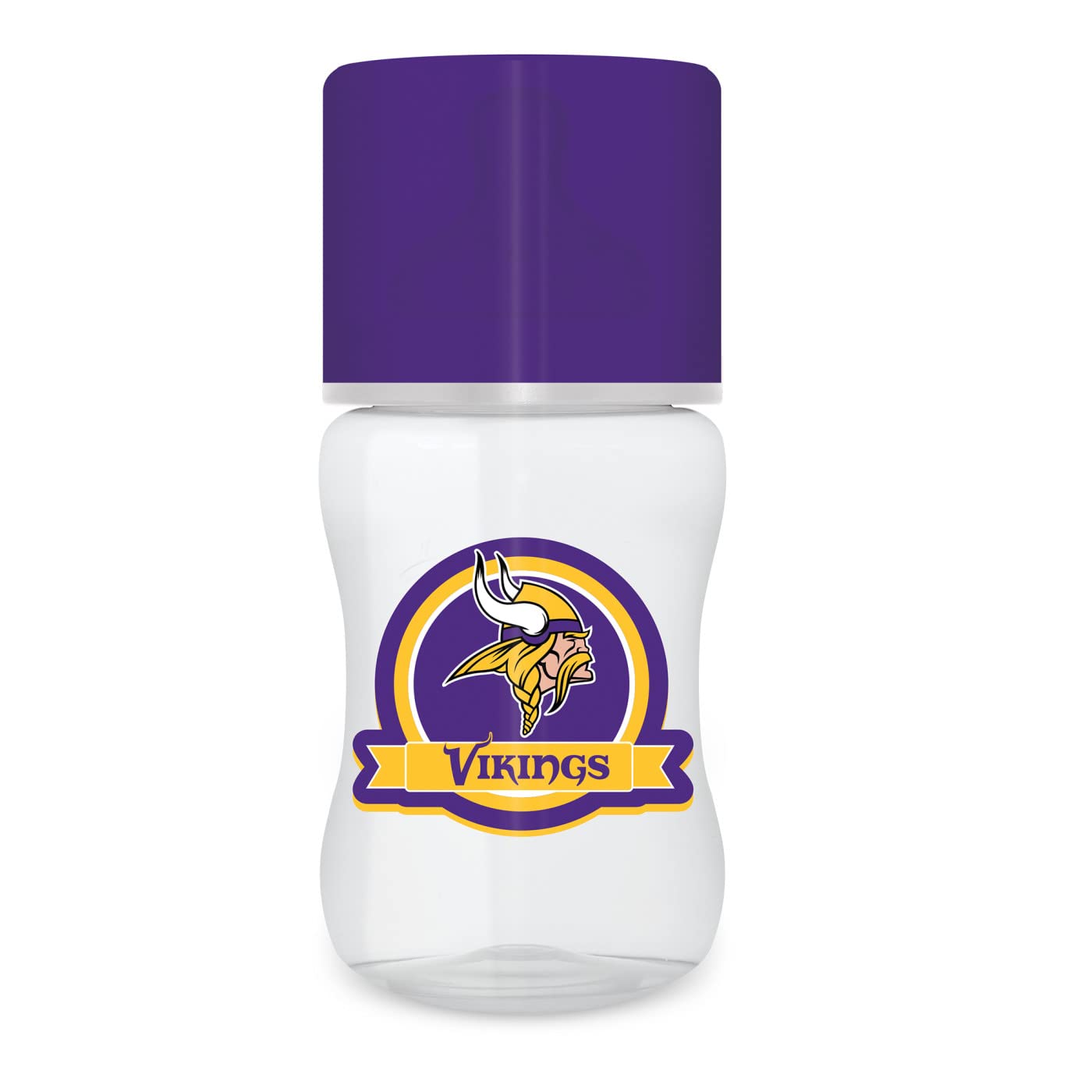 MasterPieces BabyFanatic Baby Bottle - NFL Minnesota Vikings - Officially Licensed for Your Little Fans Meal Time