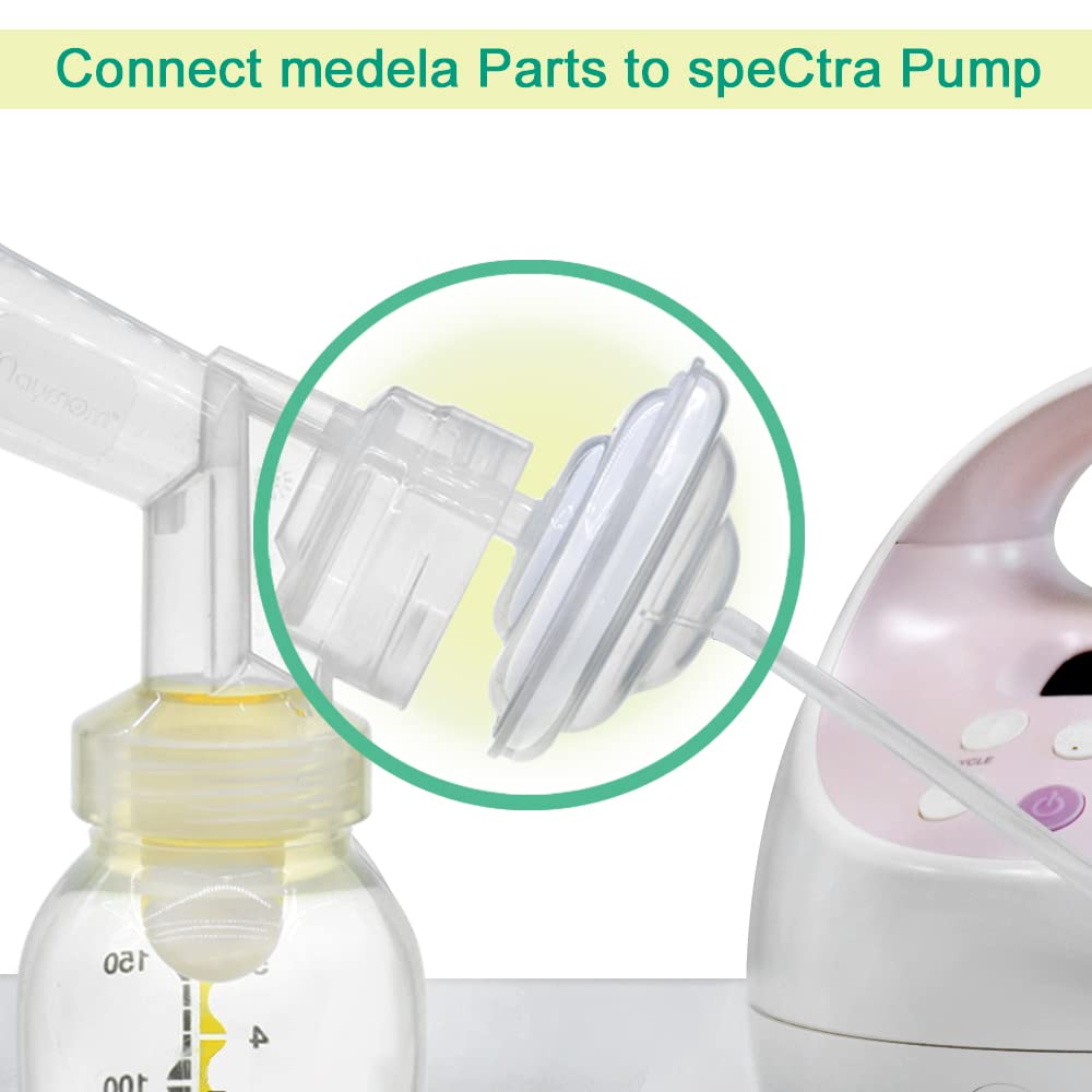 Maymom Backflow Protector, Long Stem, Compatible With Spectra S1, S2 And 9 Pumps, Compatible With Medela Flanges And Medela Part