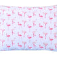Ella & Max Toddler Pillowcase. Pink Flamingo. Soft & Cuddly. Fits 13X18 & 14X19 Toddler Pillows. Easy To Wash & No Ironing. Hand