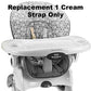Replacement Strap For Fisher-Price Space-Saver Highchair - W4120 - Includes 1 Beige/Cream Replacement Shoulder Strap - Fits Many