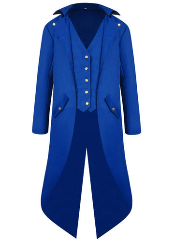 Renaissance Steampunk Tailcoat Halloween Costumes For Boys, Medieval Pirate Vampire Victorian Jacket Vintage Frock Coat Children