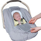 Jolly Jumper Sneak a Peek Sneak-a-Peek Infant Carseat Cover Deluxe Gray