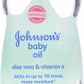 Johnson'S Baby Oil, Aloe Vera & Vitamin E 14 Oz (Pack Of 7)
