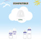 Dome Caps Compatible With Lansinoh Baby Bottle, Replacement Lids, Pack Of 4