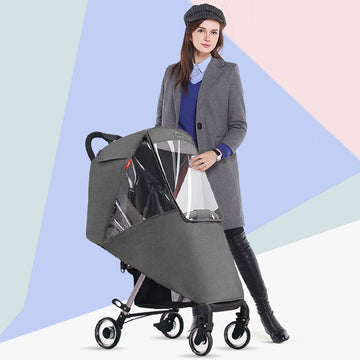 Baby Stroller Cold Weather Shield Winter Universal Windproof Stroller Rain Cover Protection Travel Strollers Cover Raincoat Push