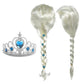 Viviwo Girls Wig Costume Braid With Princess Tiara Long Hair Cosplay Accessories For Kids Halloween Birthday Party Medium