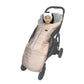 CozyMe Waterproof Winter Comfortable Thick Coral Fleece Universal Stroller Footmuff,Length Adjustable Good for All Toddler,Anti-