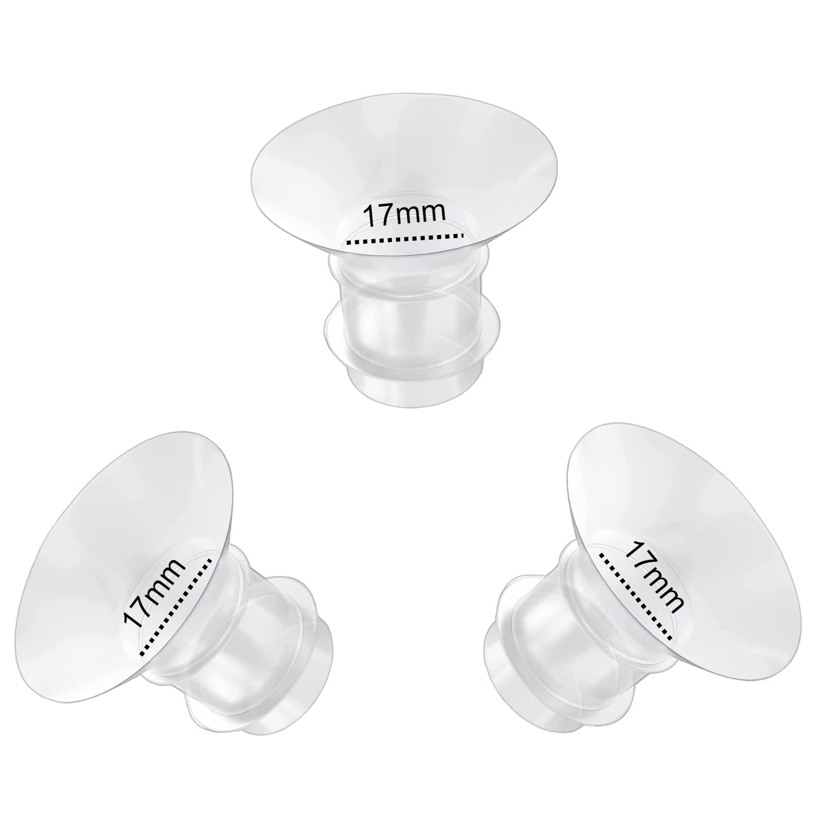 17Mm Flange Inserts Compatible With Momcozy S12 Pro/S9 Pro /M5/M9/Medela/Tsrete Wearable Breast Pump,Suitable Spectra S1/S2, Red