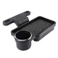 Furret Car Cup Holder Tray Phone Mount Back Seat Organizer 90Degree Foldable Storage Dining Table Interior Black
