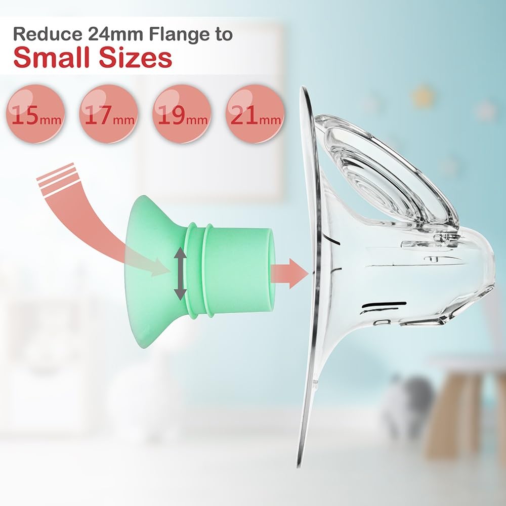 Nenesupply 1St Generation 17Mm Flange Insert Compatible With Elvie Flange Pump Parts Elvie Stride Flange Medela Momcozy Spectra