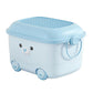 Baby Bucket MultiUse Utility Plastic Portable Container Storage Box with Wheels(46 x 35 x 23 cm)  Blue Bear