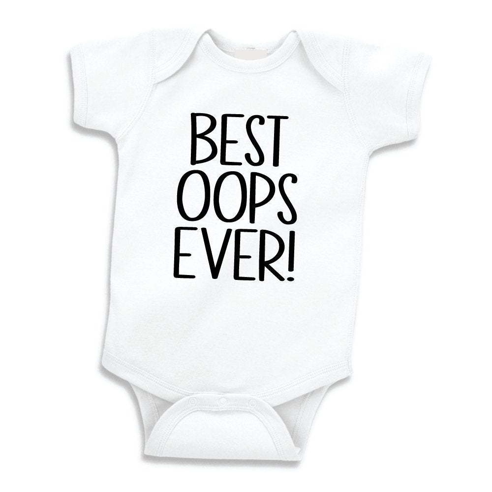 Best Oops Ever Funny Newborn Baby Outfit (White 0-3 Months)