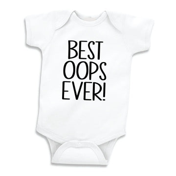 Best Oops Ever Funny Newborn Baby Outfit (White 0-3 Months)