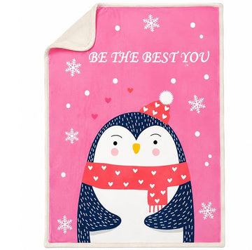 MOM CARE Fleece Winter Blanket for Newborn Baby Extra Soft Warm Fluffy Cozy Double Layered (Pack of 1)(Pink)