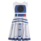 Ruikajia Rey Costume Chewbacca Rhinestone Costume Princess Leia Costume Darth BB-8 Costume BB8 R2D2 (Off-White, 3 Years)