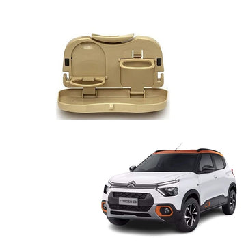 Stylish Foldable Compact Car Back Seat Tray for Food/Drinks/Cup/Bottle Holder Universal Pack of 1 Suitable for Citroen c3