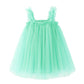Bgfks Layered Tulle Tutu Dress For Toddler Girls,Baby Girl Rainbow Tutu Princess Skirt Set With Flower Headband.(Mint Green,12 M