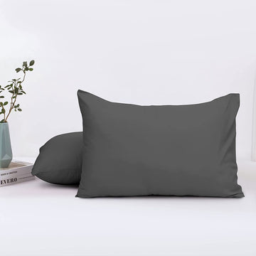 Hriksh Travel Pillow Case 12X18 Size Pack Of 2 Pieces 100% Egyptian Cotton Zipper Closure 500 Thread Count Toddler Pillowcase Fi
