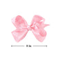 3 Inch Satin Bow For Little Girls - 2 Pcs (Pink)