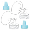 Maymom Pump Part Compatible with Spectra Ameda Luna Pumps, Inc Wide Mouth 16mm Flange Blue Duckbill Valve; Not Original Spectra 