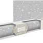 Lady Jayne Dove Gray With Stars Baby Powder Scented Drawer Liners -- 6 Sheets
